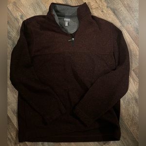 Van Heusen Red 1/4 Zip Pullover XL